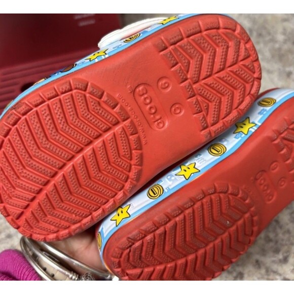 Crocs TODDLER Boys  Super Mario Bros Red with Lights Size C 6 - Picture 2 of 4